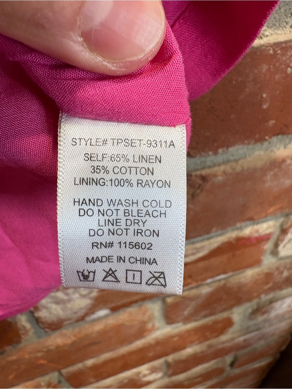 skylar + madison Pink Linen Cotton Blend Mini Skirt Size S - Picture 7 of 7